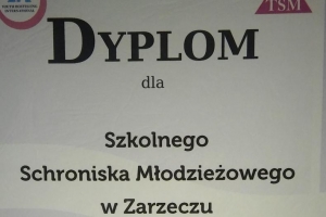 podziękowanie dla schroniska  za organizację i miłe przyjęcie uczestników